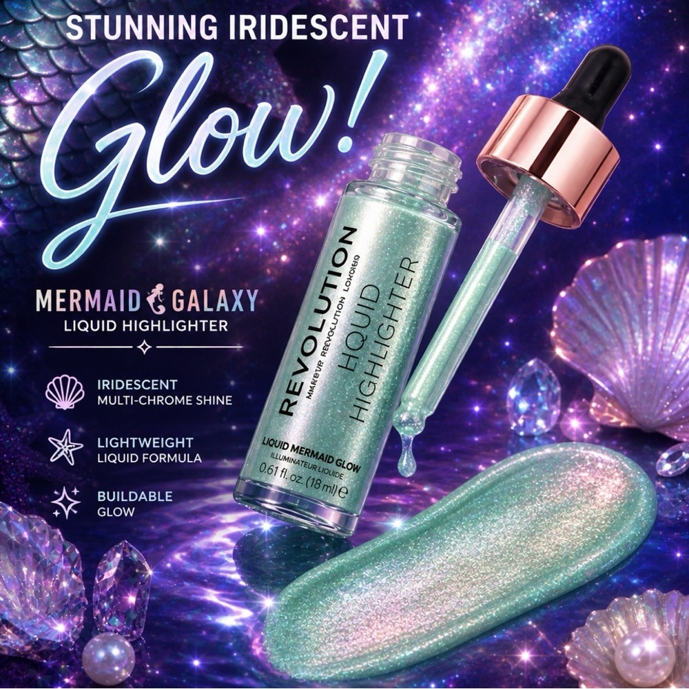 Makeup Revolution Mermaid's Scales Liquid Highlighter Rare